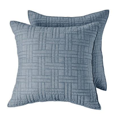 Levtex Home Melange Stitch Euro Sham Set of 2 Euro Shams
