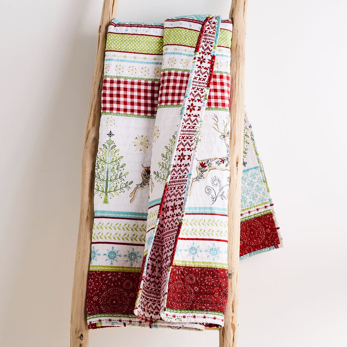 Levtex Home Merry & Bright Comet & Cupid Quilted Throw Throws