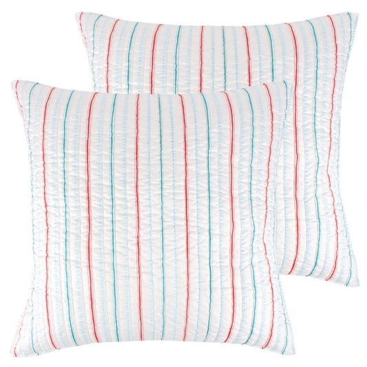 Levtex Home Merry & Bright Holly Jolly Euro Sham - Set of 2 Euro Shams