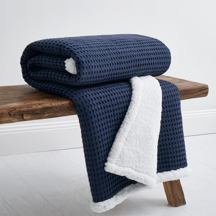 Levtex Home Mills Waffle Sherpa Throw Throws