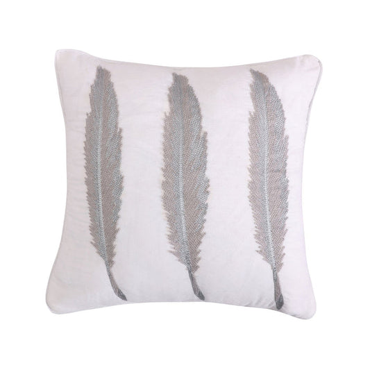 Levtex Home Mirage Silver Feathers Pillow Decorative Pillows