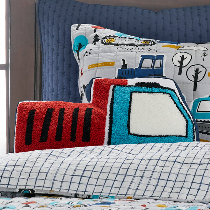 Levtex Home Mod Trucks Shaped Pillow Kids Decorative Pillows