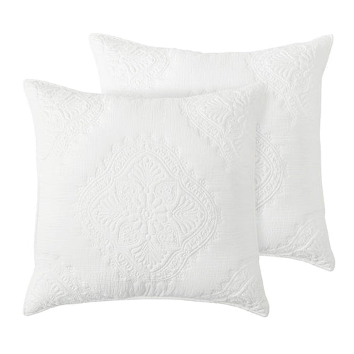 Levtex Home Muslin Stitch Euro Sham Set of 2 Euro Shams