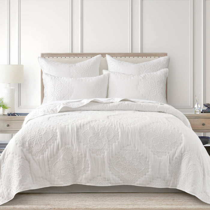 Levtex Home Muslin Stitch Euro Sham Set of 2 Euro Shams