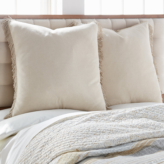 Levtex Home Nina Hessian Tassel Euro Sham Euro Shams