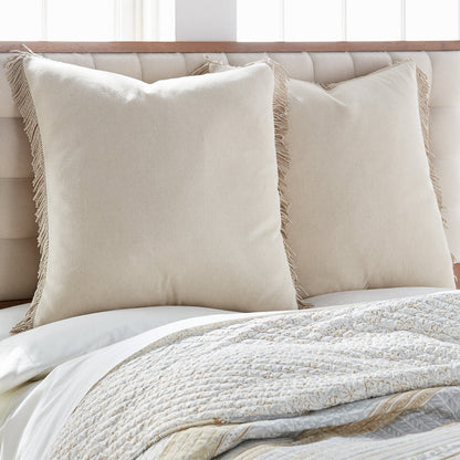 Levtex Home Nina Hessian Tassel Euro Sham Euro Shams