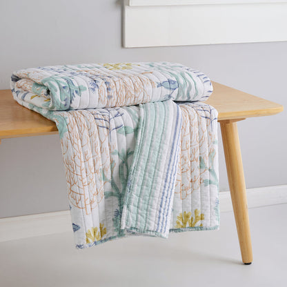 Levtex Home Ocean Meadow Quilted Throw Throws