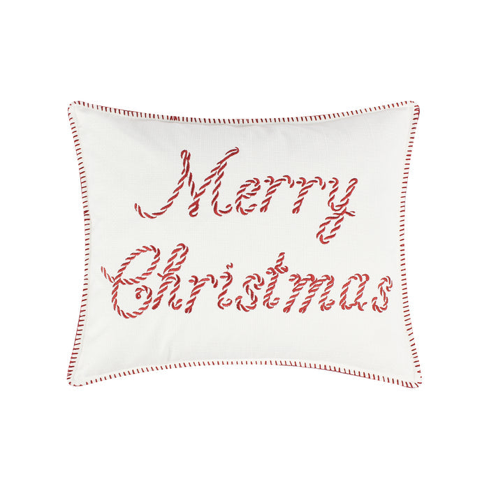 Levtex Home Peppermint Plaid Merry Christmas Pillow Decorative Pillows