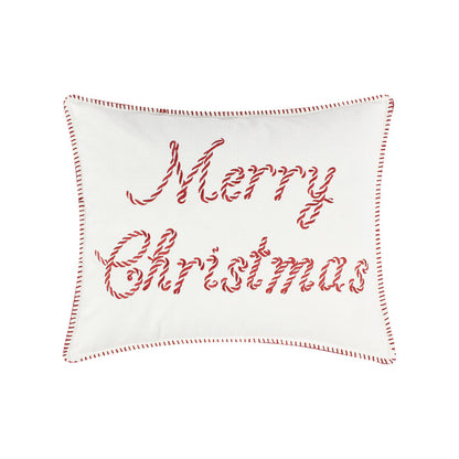 Levtex Home Peppermint Plaid Merry Christmas Pillow Decorative Pillows
