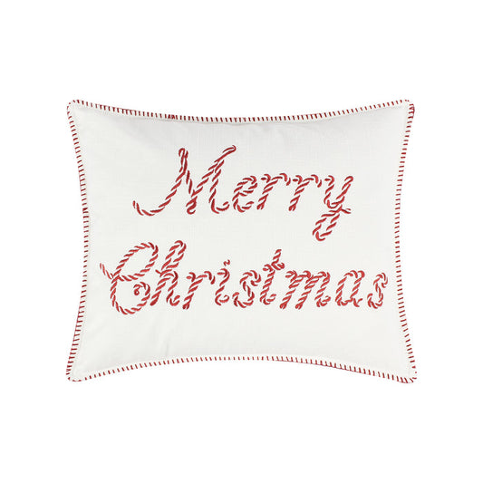 Levtex Home Peppermint Plaid Merry Christmas Pillow Decorative Pillows