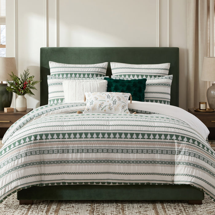 Pine Tree Jacquard Comforter Set