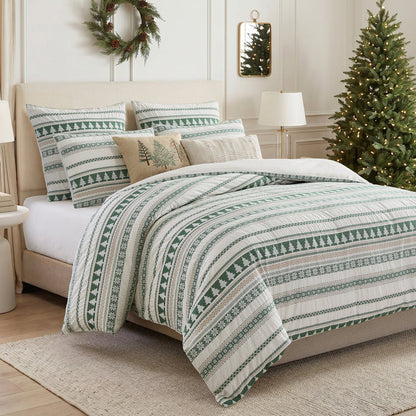 Pine Tree Jacquard Comforter Set