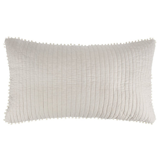 Levtex Home Pom Pom Taupe King Sham Shams