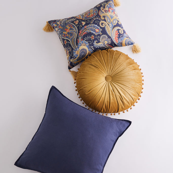 Levtex Home Printed Velvet Paisley Tassel Pillow Decorative Pillows