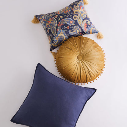 Levtex Home Printed Velvet Paisley Tassel Pillow Decorative Pillows