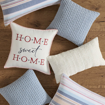 Providence Stripe Home Sweet Home Pillow