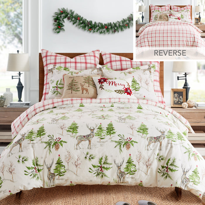 Levtex Home Sleigh Bells Merry Pillow Decorative Pillows