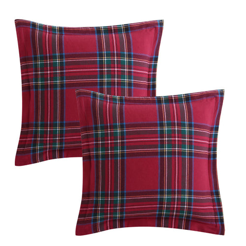 Levtex Home Spencer Plaid Euro Sham Set of 2 Euro Shams