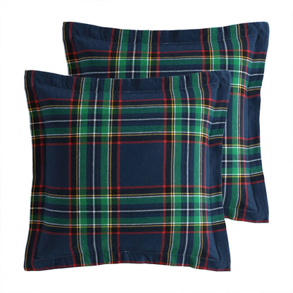 Levtex Home Spencer Plaid Euro Sham Set of 2 Euro Shams