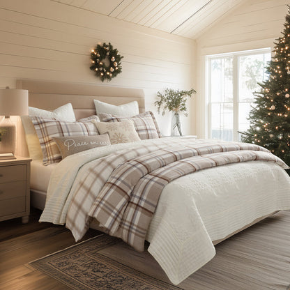 Levtex Home Spencer Plaid Flannel Duvet Cover Set Duvets