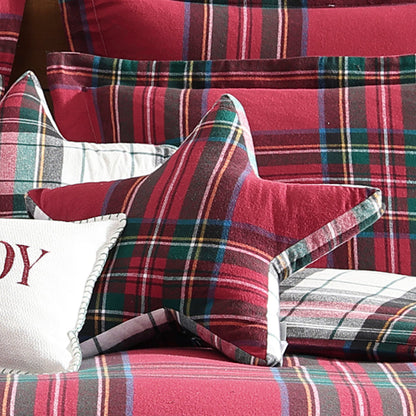 Levtex Home Spencer Plaid Star Pillow Decorative Pillows