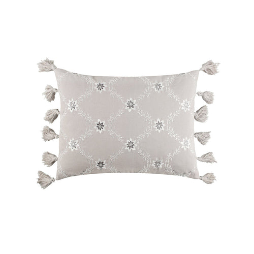 Levtex Home St. Ives Embroidered Pillow with Tassels Decorative Pillows