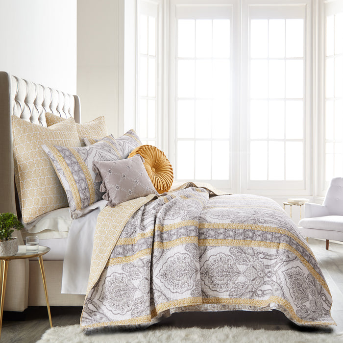 Levtex Home St. Ives Embroidered Pillow with Tassels Decorative Pillows