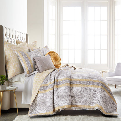 Levtex Home St. Ives Embroidered Pillow with Tassels Decorative Pillows