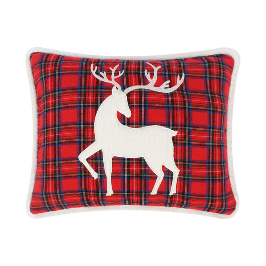 Levtex Home Tatum Pines Fur Deer Appliqued Pillow Decorative Pillows
