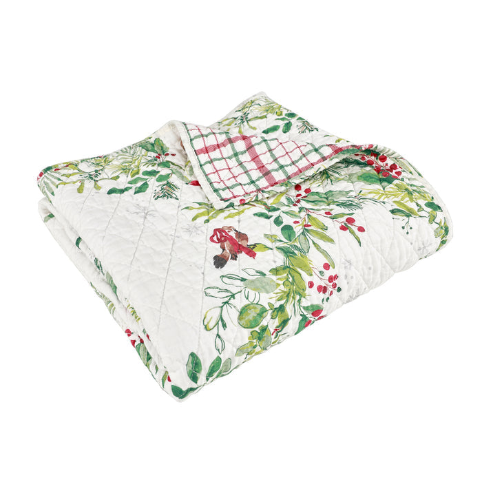 Levtex Home Tinsel Tidings Quilted Throw Throws