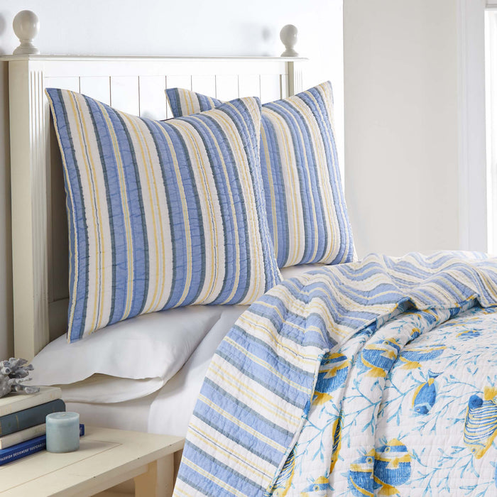 Levtex Home Tropical Sea Euro Sham 2pck Euro Shams
