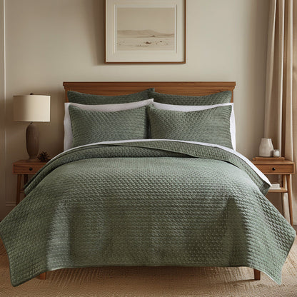 Levtex Home Velvet Stitch Euro Sham - Set of 2 Euro Shams
