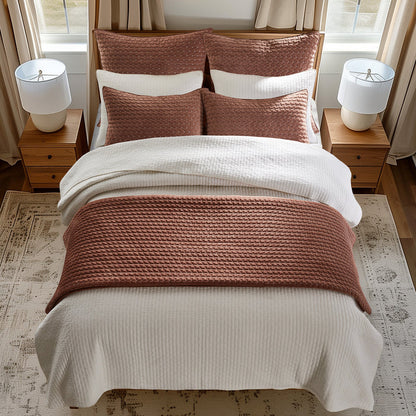 Levtex Home Velvet Stitch Euro Sham - Set of 2 Euro Shams