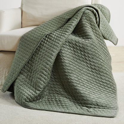 Levtex Home Velvet Stitch Quilted Throw Throws