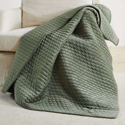 Levtex Home Velvet Stitch Quilted Throw Throws