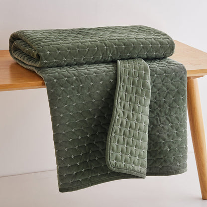 Levtex Home Velvet Stitch Quilted Throw Throws