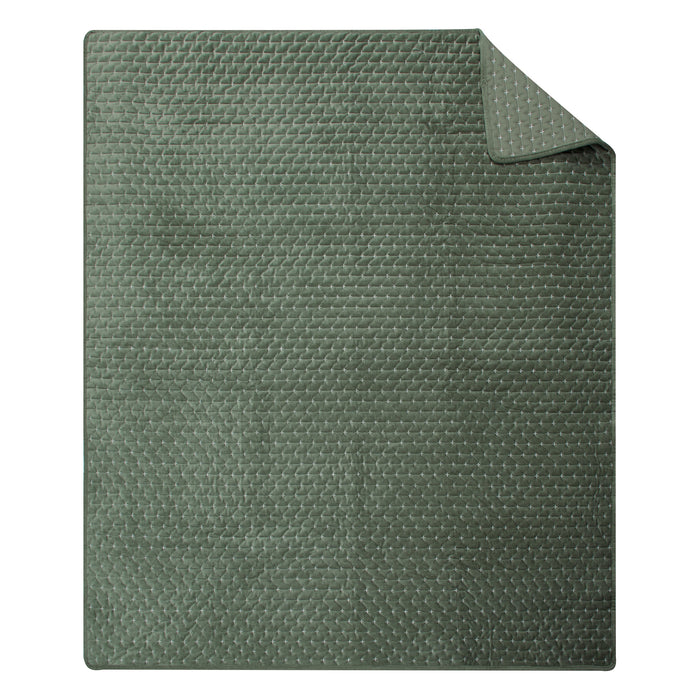 Levtex Home Velvet Stitch Quilted Throw Throws