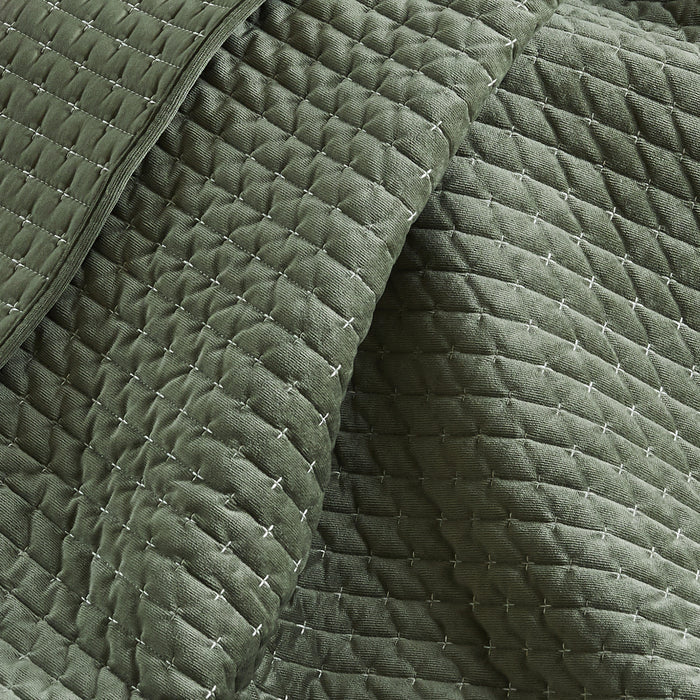 Levtex Home Velvet Stitch Quilted Throw Throws