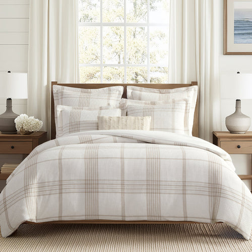 Waffle Plaid Comforter Set