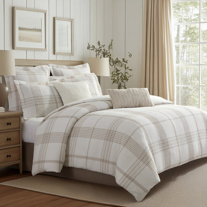 Waffle Plaid Euro Sham Set of 2