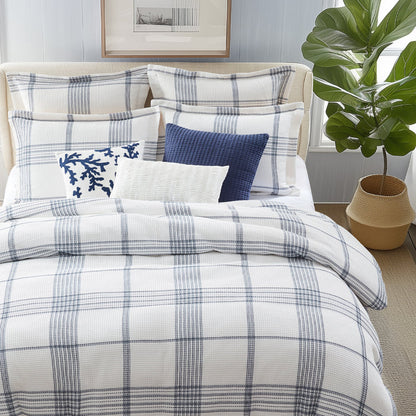Waffle Plaid Euro Sham Set of 2