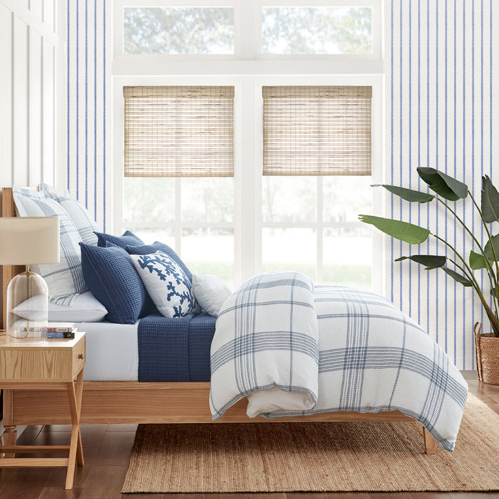 Waffle Plaid Euro Sham Set of 2